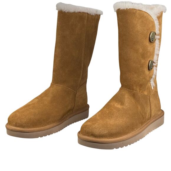 Koolaburra X UGG Women’s Kinslei Brown Suede Winter Boots Size US 7 - Picture 6 of 11